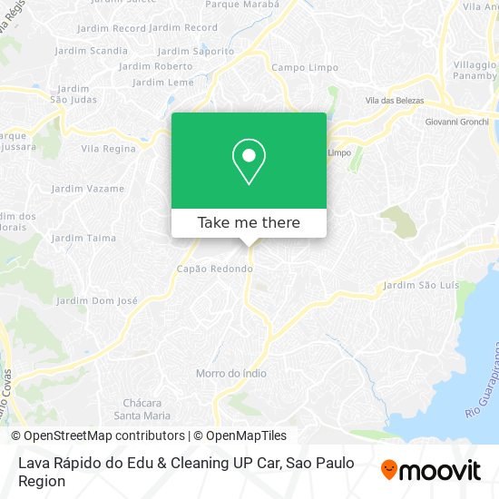 Lava Rápido do Edu & Cleaning UP Car map