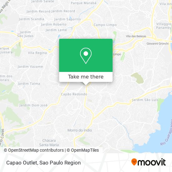 Capao Outlet map