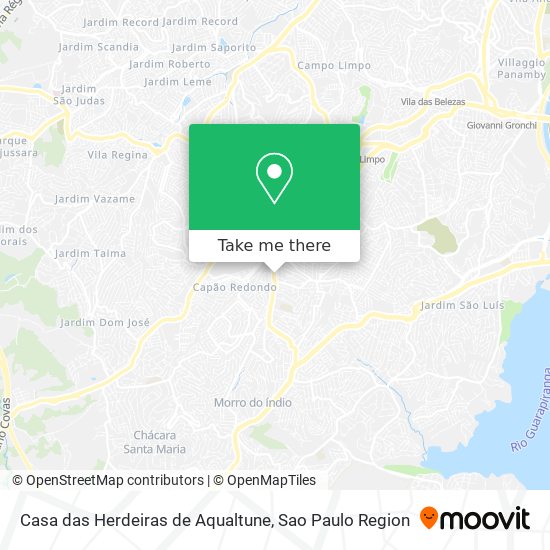 Casa das Herdeiras de Aqualtune map