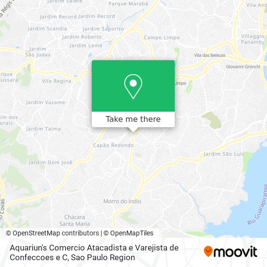 Aquariun's Comercio Atacadista e Varejista de Confeccoes e C map