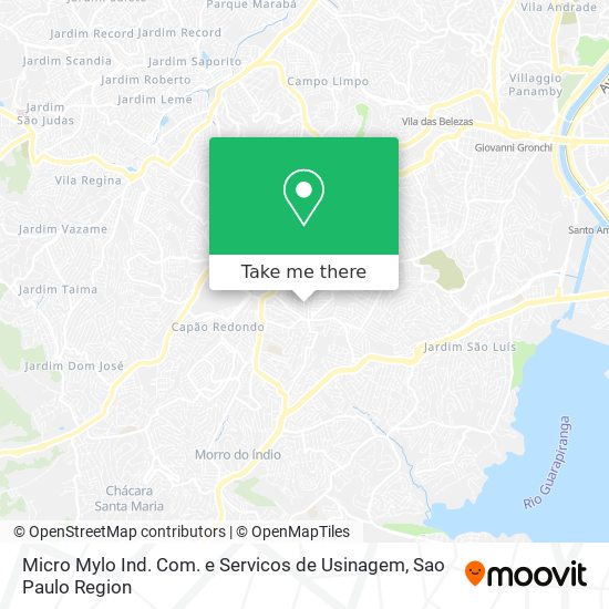 Mapa Micro Mylo Ind. Com. e Servicos de Usinagem