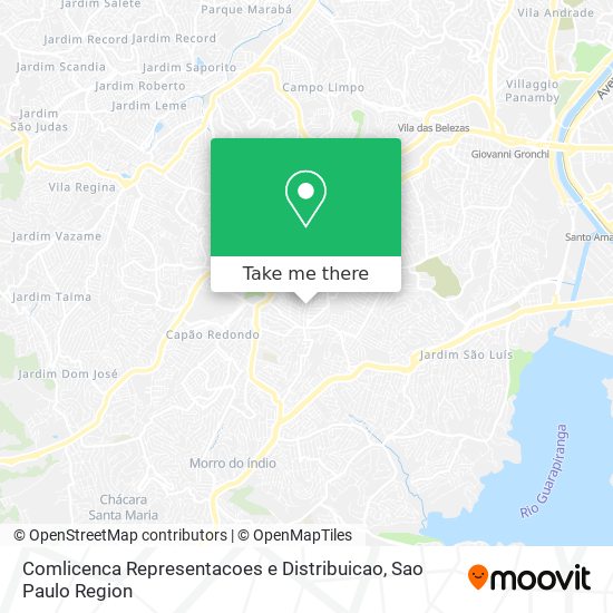 Comlicenca Representacoes e Distribuicao map