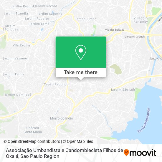 Associação Umbandista e Candomblecista Filhos de Oxalá map