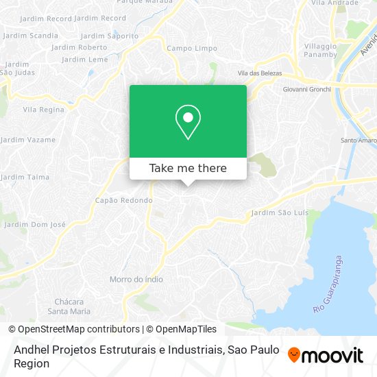 Mapa Andhel Projetos Estruturais e Industriais