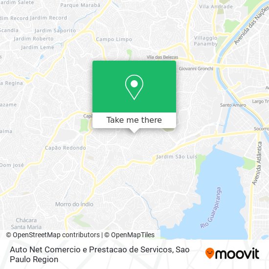 Auto Net Comercio e Prestacao de Servicos map