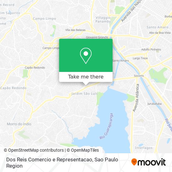 Dos Reis Comercio e Representacao map