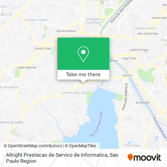 Mapa Allright Prestacao de Servico de Informatica