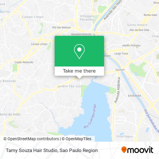 Mapa Tamy Souza Hair Studio