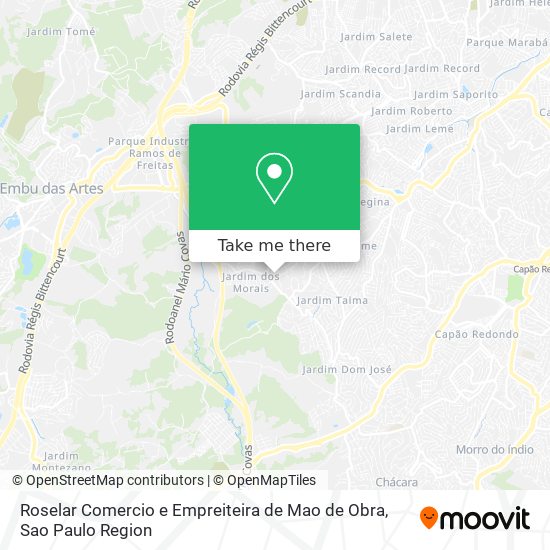 Roselar Comercio e Empreiteira de Mao de Obra map