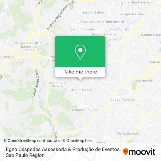 Mapa Egno Céspedes Assessoria & Produção de Eventos