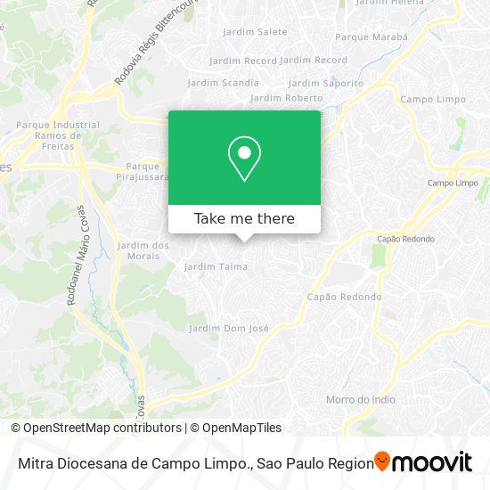 Mitra Diocesana de Campo Limpo. map