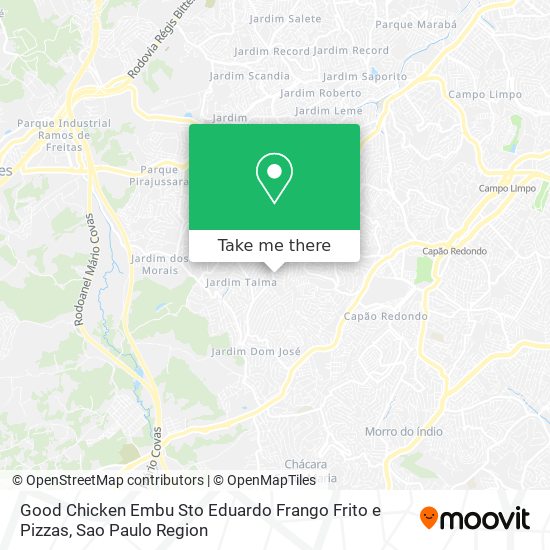 Mapa Good Chicken Embu Sto Eduardo Frango Frito e Pizzas