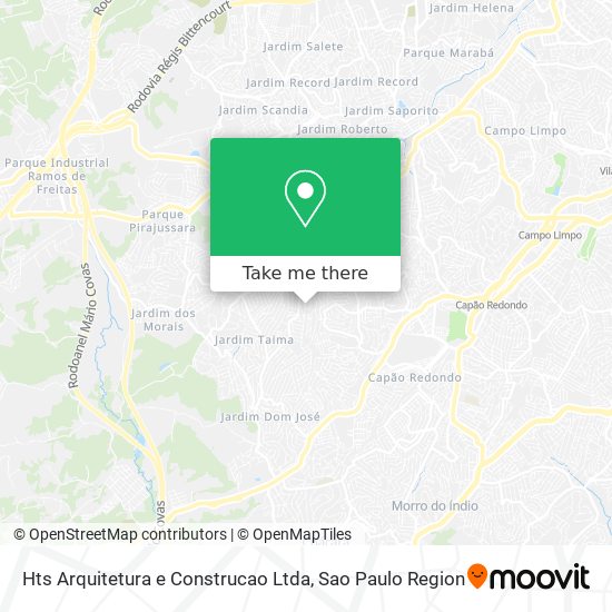 Mapa Hts Arquitetura e Construcao Ltda