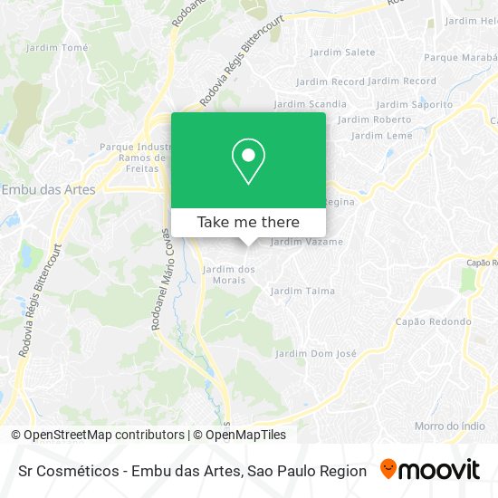 Sr Cosméticos - Embu das Artes map