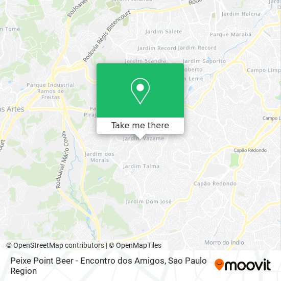 Peixe Point Beer - Encontro dos Amigos map