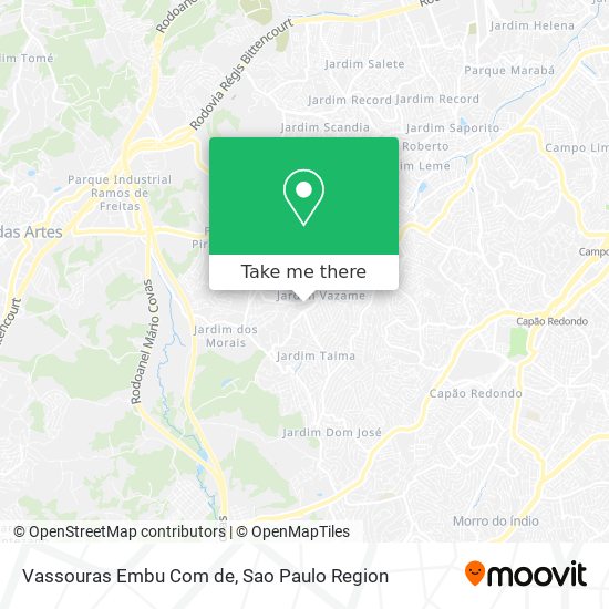 Mapa Vassouras Embu Com de