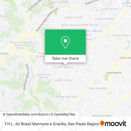 Mapa F.H.L. do Brasil Marmore e Granito
