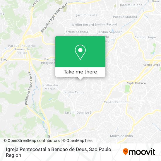 Igreja Pentecostal a Bencao de Deus map