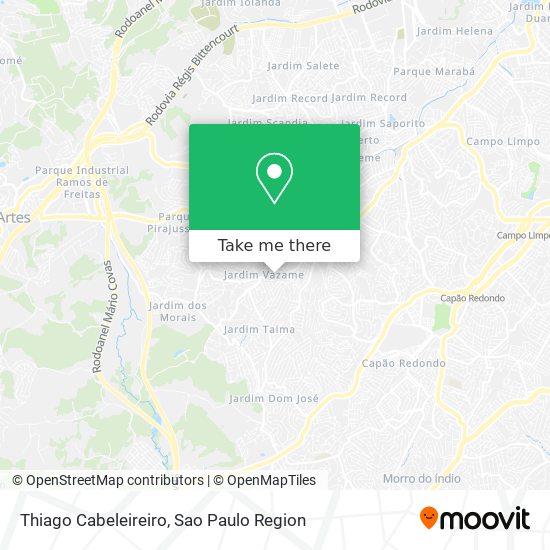 Mapa Thiago Cabeleireiro