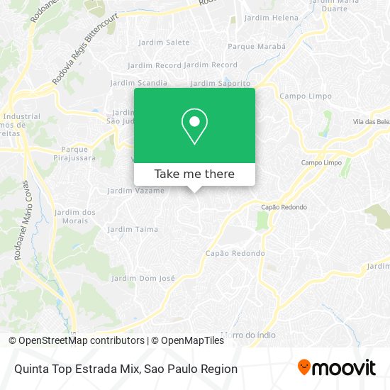 Mapa Quinta Top Estrada Mix