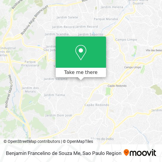 Benjamin Francelino de Souza Me map