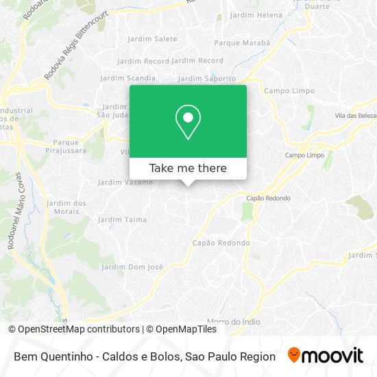 Bem Quentinho - Caldos e Bolos map