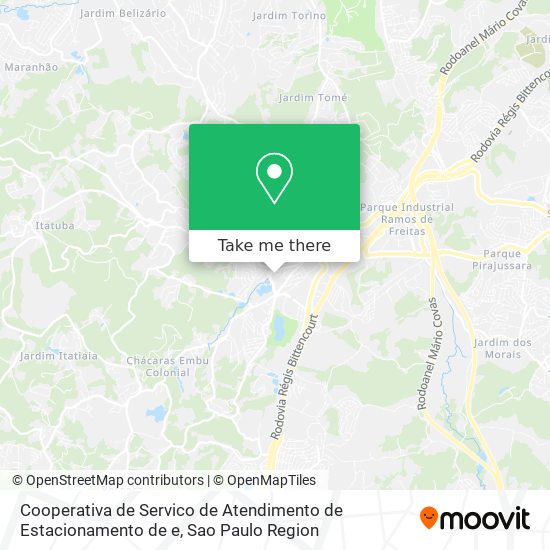 Cooperativa de Servico de Atendimento de Estacionamento de e map