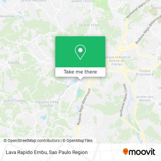 Lava Rapido Embu map