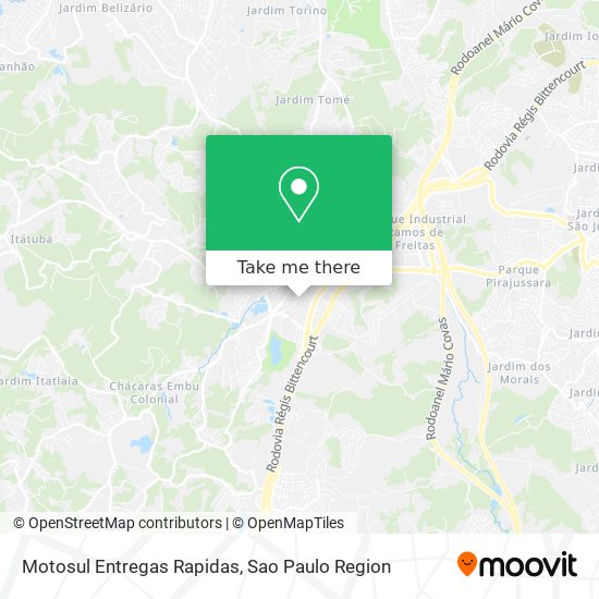 Motosul Entregas Rapidas map