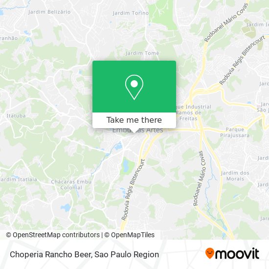 Choperia Rancho Beer map