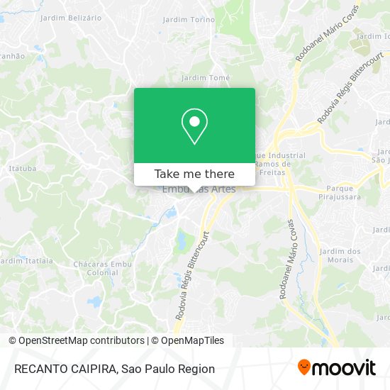 Mapa RECANTO CAIPIRA