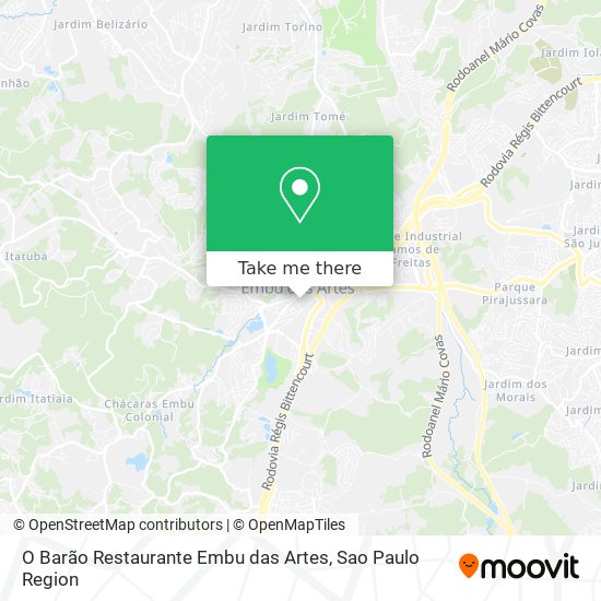 O Barão Restaurante Embu das Artes map