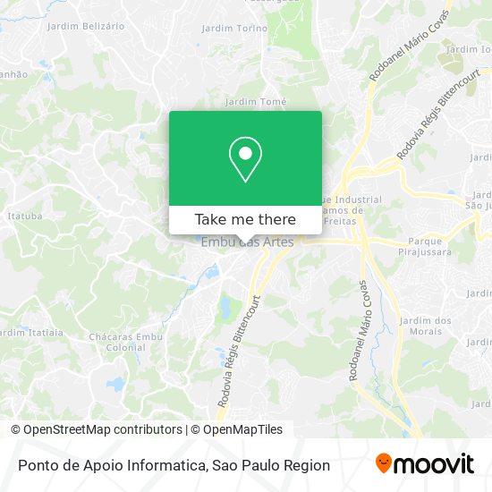 Ponto de Apoio Informatica map