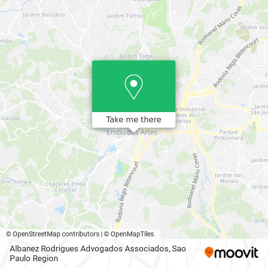 Mapa Albanez Rodrigues Advogados Associados