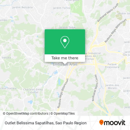 Outlet Belissima Sapatilhas map