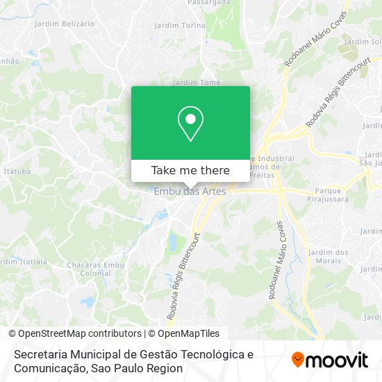 Secretaria Municipal de Gestão Tecnológica e Comunicação map