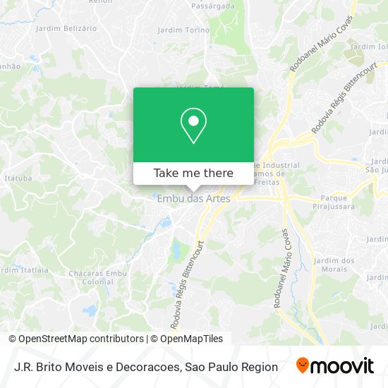 J.R. Brito Moveis e Decoracoes map