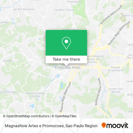 Mapa Magnashow Artes e Promocoes