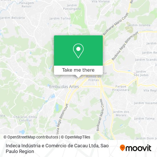 Indeca Indústria e Comércio de Cacau Ltda map