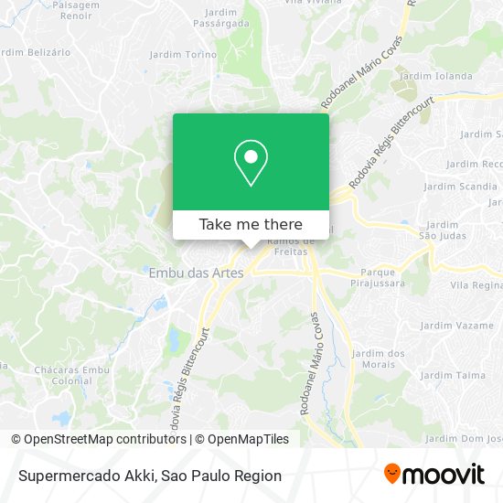 Supermercado Akki map