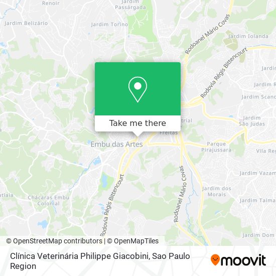 Clínica Veterinária Philippe Giacobini map