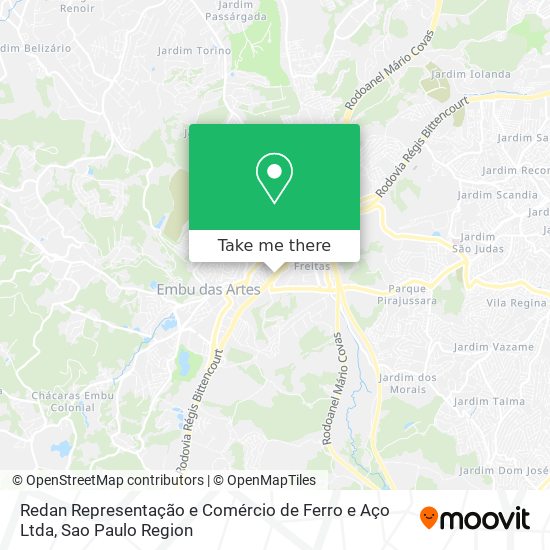 Redan Representação e Comércio de Ferro e Aço Ltda map