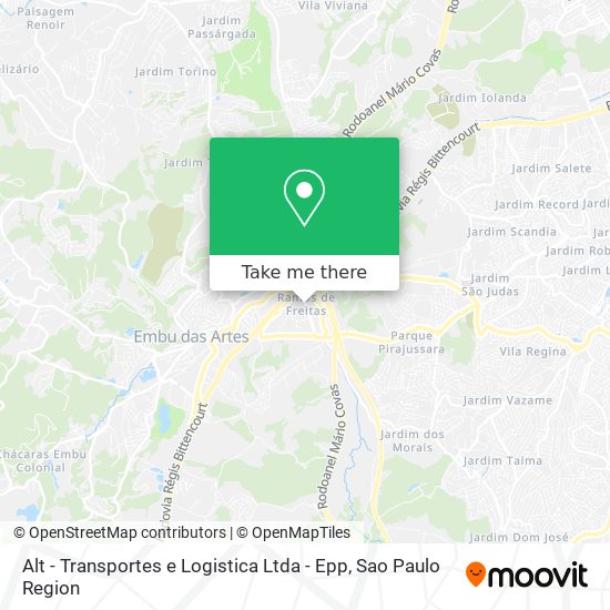 Alt - Transportes e Logistica Ltda - Epp map