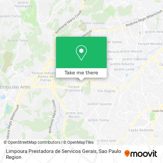 Mapa Limpoura Prestadora de Servicos Gerais