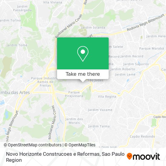 Novo Horizonte Construcoes e Reformas map
