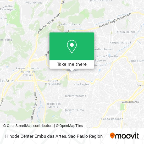 Hinode Center Embu das Artes map