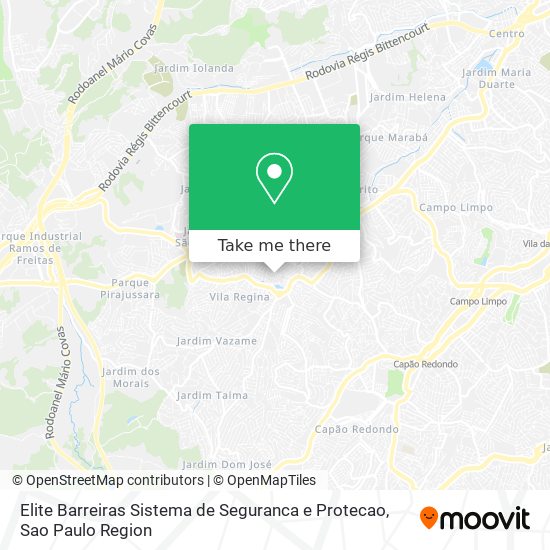 Elite Barreiras Sistema de Seguranca e Protecao map