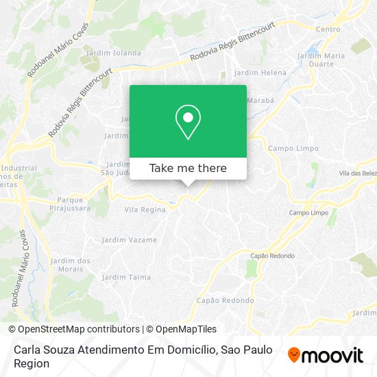 Carla Souza Atendimento Em Domicílio map