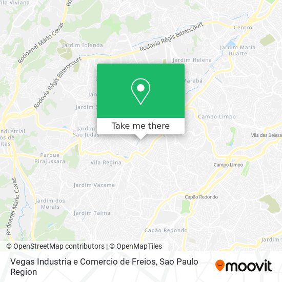 Vegas Industria e Comercio de Freios map