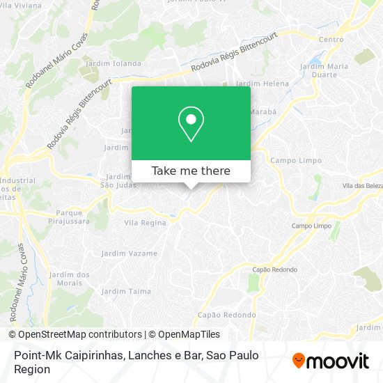 Point-Mk Caipirinhas, Lanches e Bar map